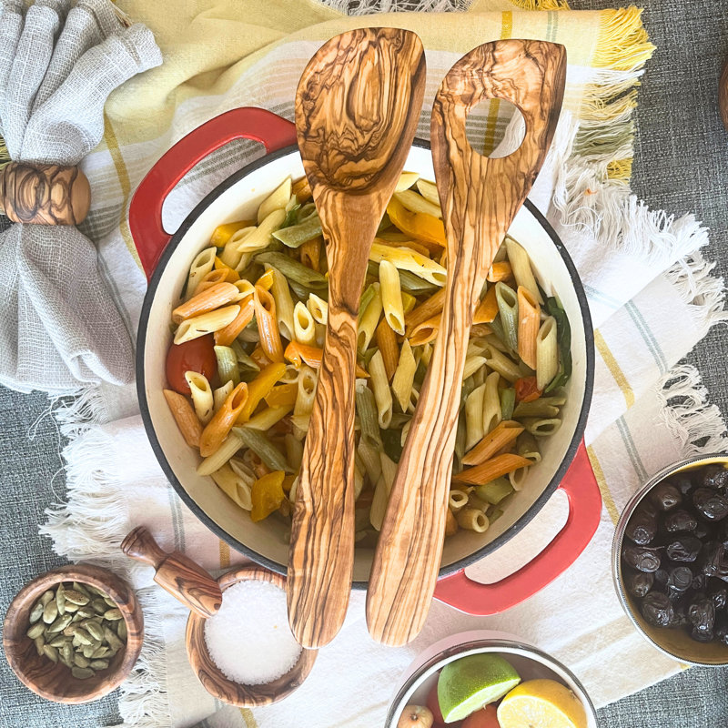 Ensemble de 3 cuillères à cuisson en bois d'olivier Beldi Nest