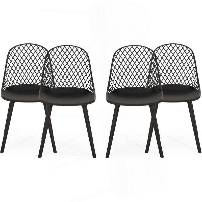 CHAISE LILY (ENSEMBLE DE 4), Noir
