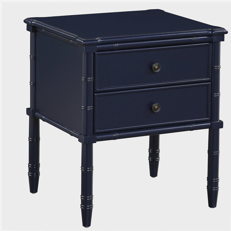Emmett 2 Drawer Nightstand - Midnight Blue