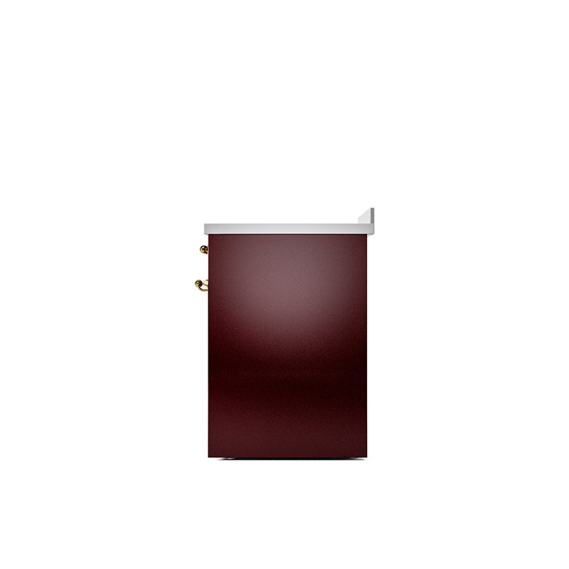 ILVE Nostalgie II 30 in Induction Range, Burgundy/Brass