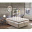 Matelas ultra ferme, 63 po x 79 po, housse en tissu tissé, système multi-ressorts, 9,8 po de hauteur | Couche de confort avec fibre de silicone, mousse de soutien des bords, lin matelassé décoratif | Blanc uni et couleur brune, conception assemblée-1776119541