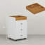 Rangement de tiroir pour bureau personnel - 3 tiroirs, blanc, plateau amovible, garde le bureau organisé en blanc et se range facilement