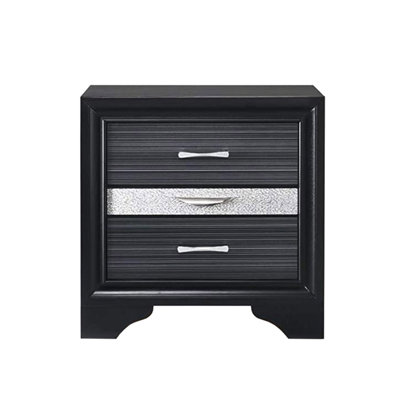 2 Drawers And 1 Jewelry Drawer Nightstand