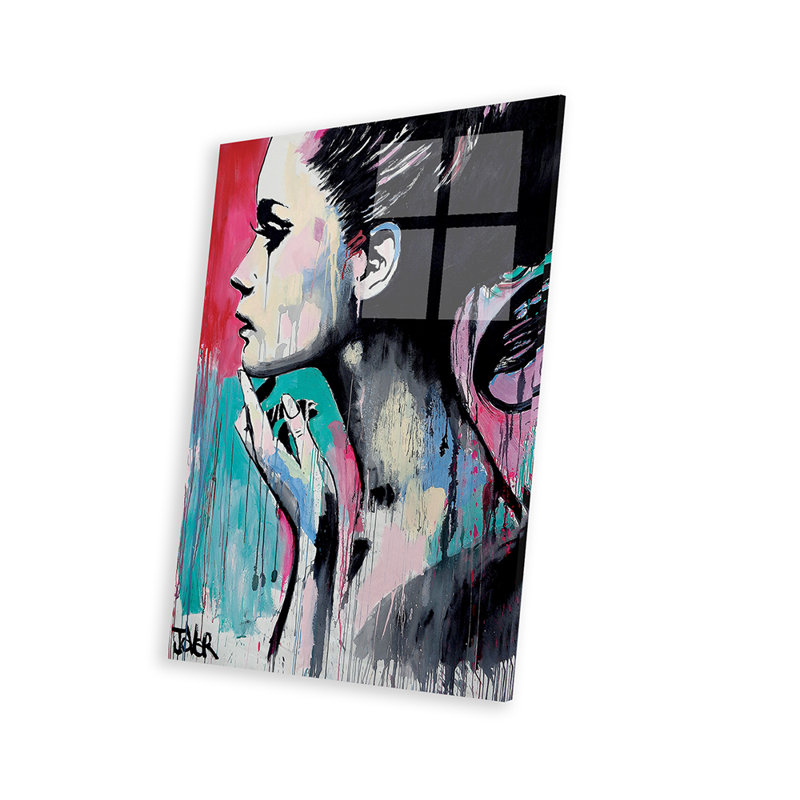 Peut-être encore une fois, impression sur verre acrylique, H 24 po x l 16 po x P 0,25 po