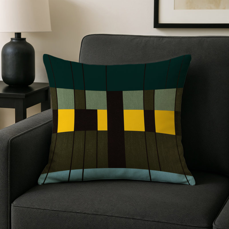 Tesselated Terrain Indoor And Outdoor Throw Pillow, Square 16"