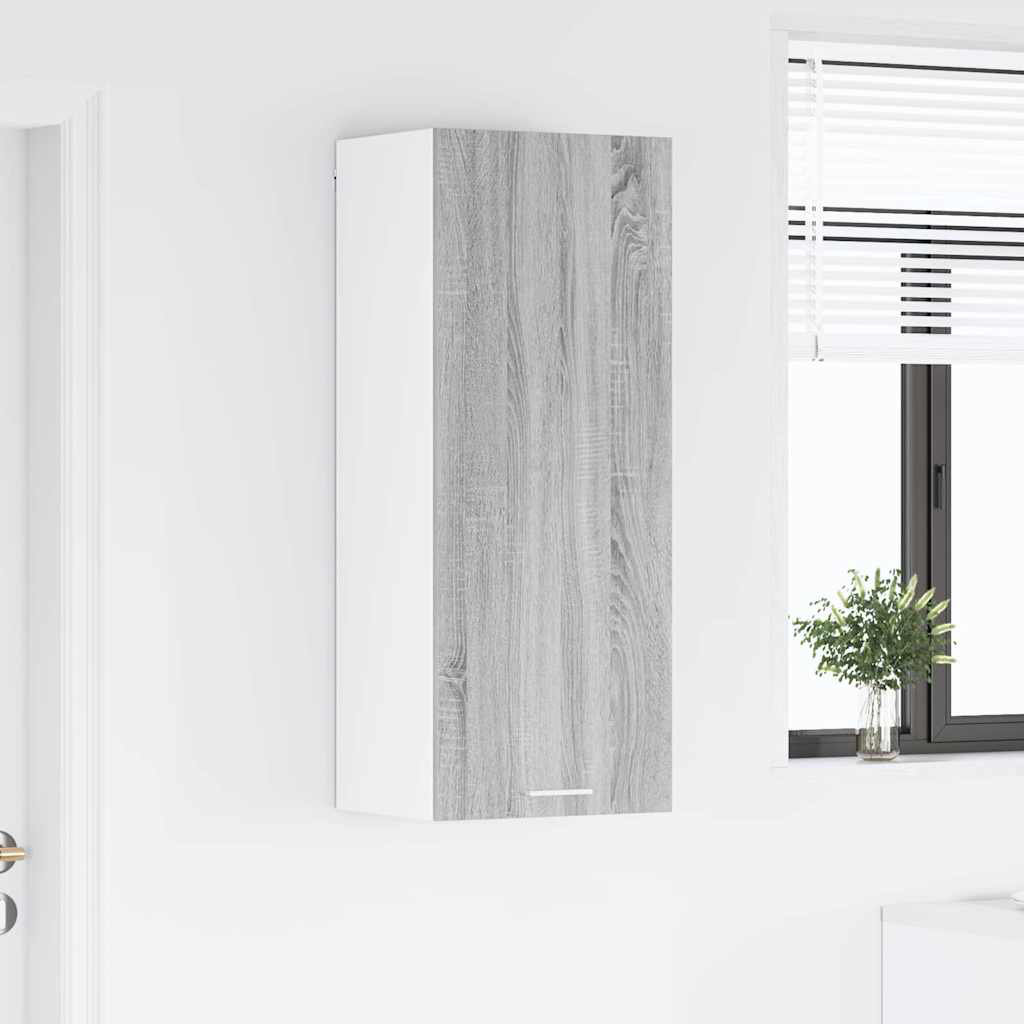 Vidaxl Hanging Cabinet Riga White 40 X 31 X 100 Cm Engineered Wood