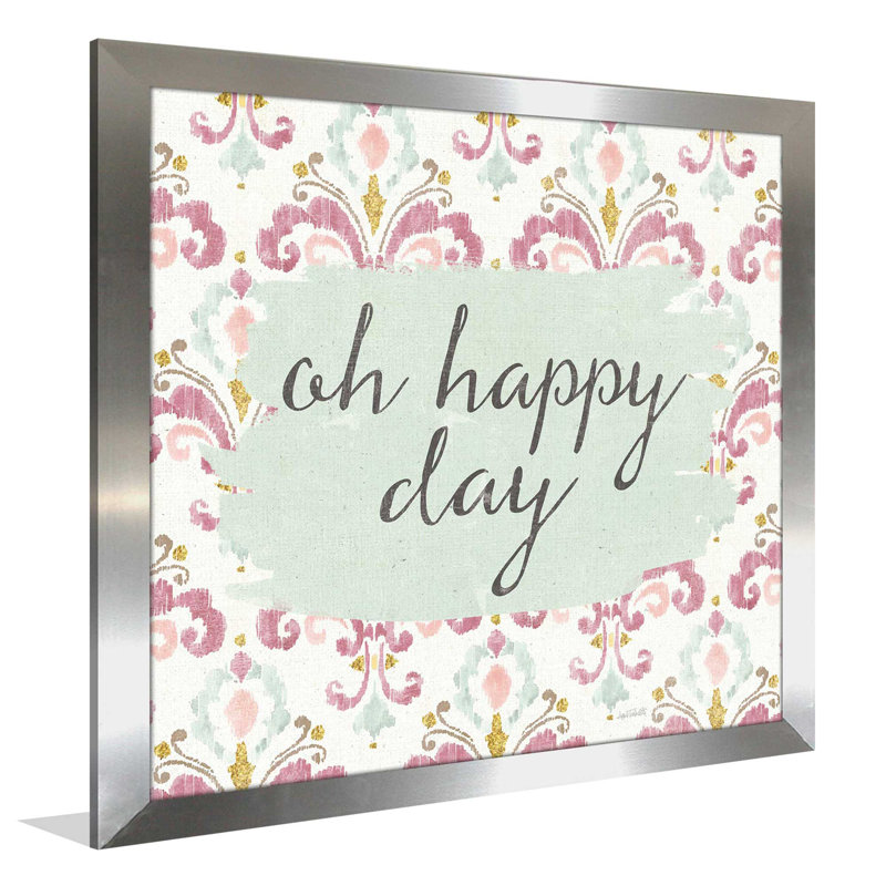 « mou déco vi », art textuel sur toile, H 31,5 po x l 31,5 po x P 1 po, Encadrement argenté