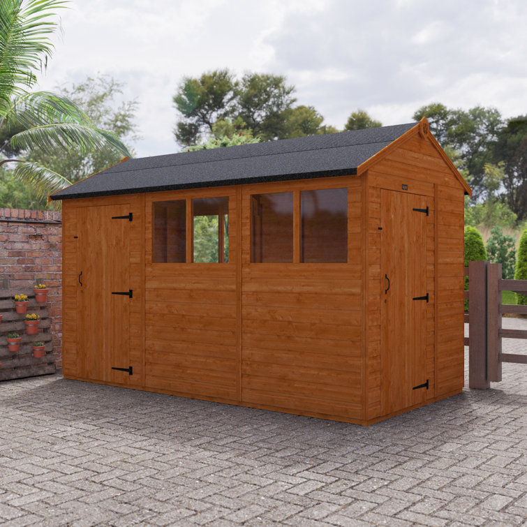 TigerFlex® Modular Buildings Solid Wood Shiplap Apex Garden Shed