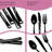 20 Piece Black Cutlery Set-111667053