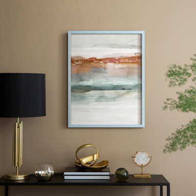 «Cinnabar Sundown», reproduction encadrée - bois massif