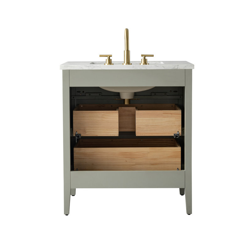 Emma 30" W Single Vanity, Light Sage