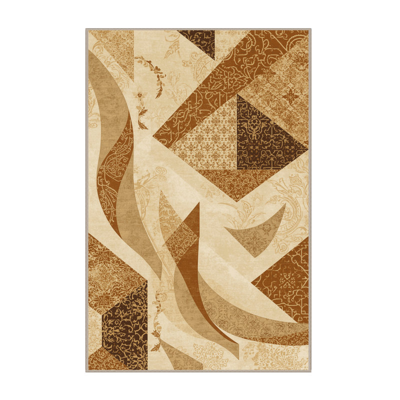 Tapis oriental moelleux moelleux en forme de pyramide Giza, 8 x 10