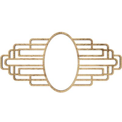 30"W x 15"H x 14 1/4"IH x 8 1/4"IW x 1"P Elizabeth Architectural Grade PVC Pierced Ceiling Medallion, Antiqued Bronze