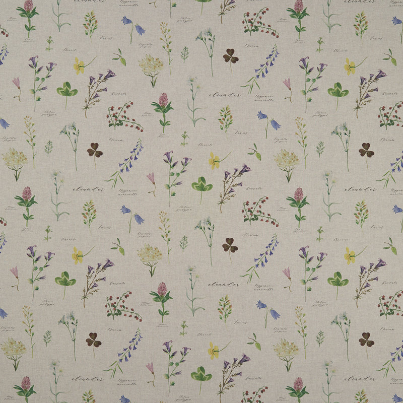 Country Garden Nerium - Linen Fabric