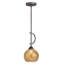 Luminaire suspendu en forme de dôme à 1 lumière Gennadius-22981582-22981580
