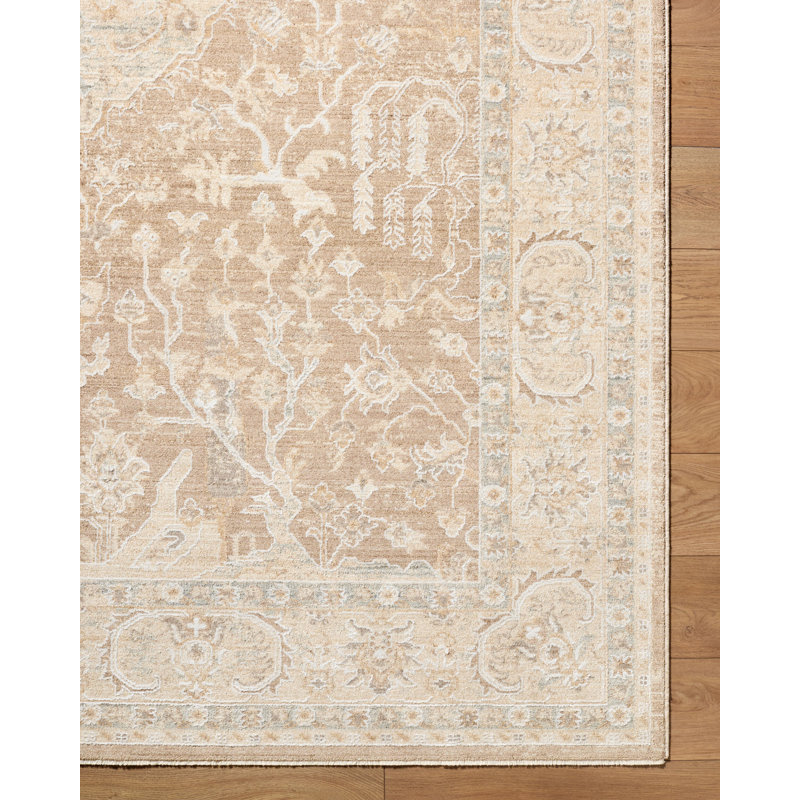 Tapis tissé à la machine Searle, Rectangle 9 pi x 12 pi 2 po, Tanné