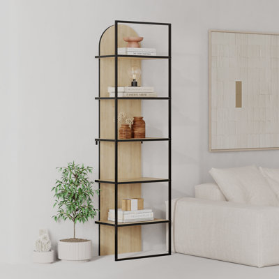 Archy Modern Bookcase 5-Tier Wall Mounted Shelf 180 cm