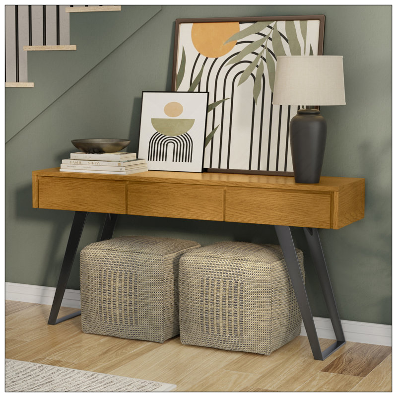 Lowry Console Sofa Table, Natural