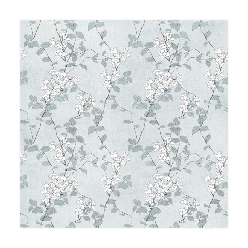 Bordure florale pelez et collez, L 72 po x l 72 po
