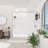 Flexstone Flexstyle 60"W X 36"D X 80"H White/Gray Hexagon Shower Wall Surround With Trim (3-Piece)-106535429
