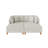 Seemab 4 - Piece Upholstered Sea Salt Gray Corduroy Modular Sectional with Pillow Back and Removable Ottoman-2000931628