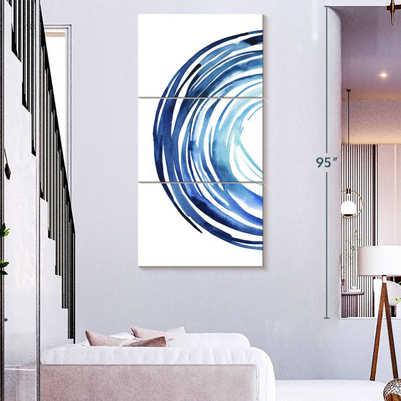 Vortex bleu I, H 32 po x l 15 po