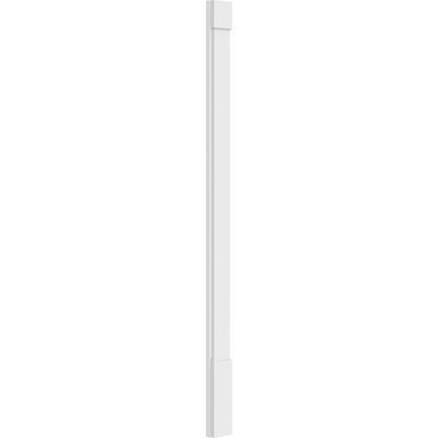 TruCraft Plain Pilaster w/ Standard Capital & Base, 6"W x 90"H x 2"P, Base Can Be Trimmed Up To 6 5/8", Architectural Grade PVC, Sold As Pair