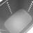 Plastic Rolling Laundry Basket with Handles-1647526360