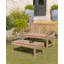 Xantippe Solid Wood Teak Outdoor Bench
