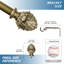 Tringle à rideaux simple réglable 1 po Yarra-1543232871-1543232865