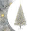 vidaXL Christmas Tree with 300 LEDs with Stand Silver PET-126745565