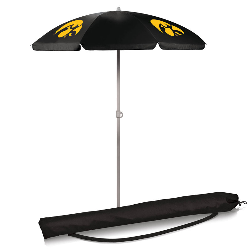 Parasol de plage 5,5 pi Ncaa, Noir, Purdue