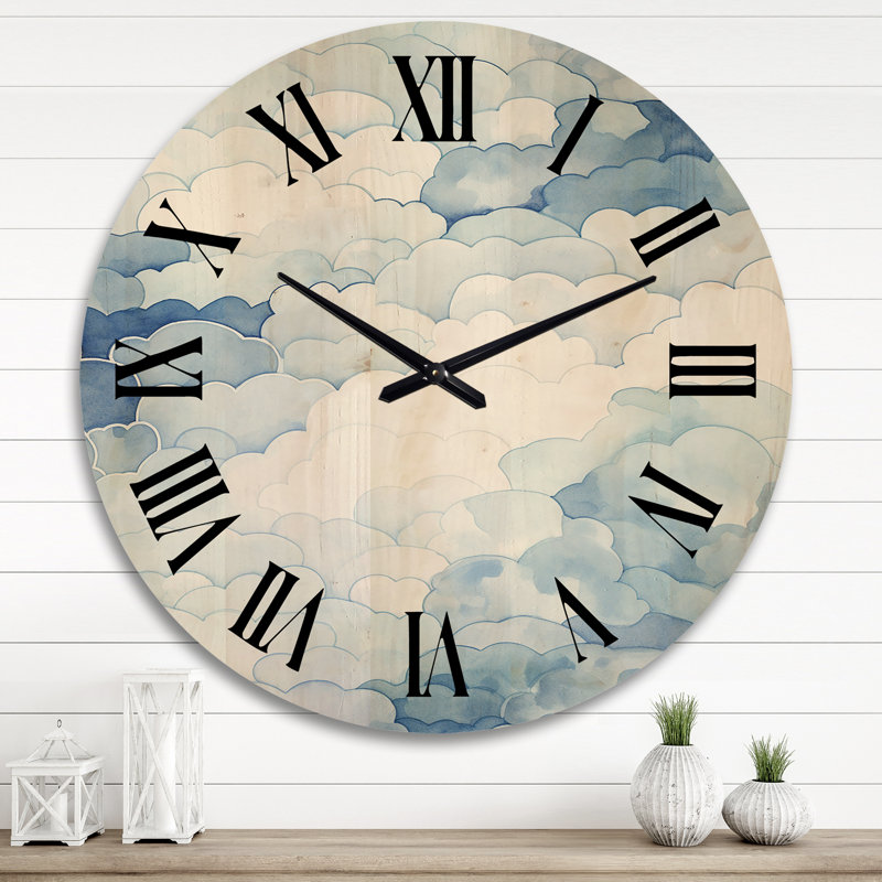 Toppenish Solid Wood Wall Clock, Extra Large