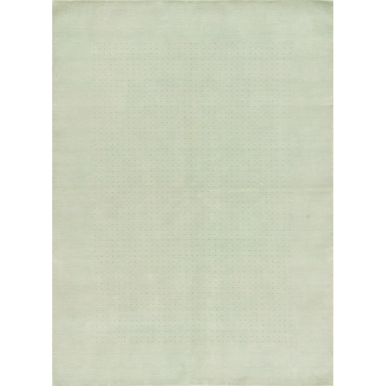 Sincerity Wool Area Rug in Green