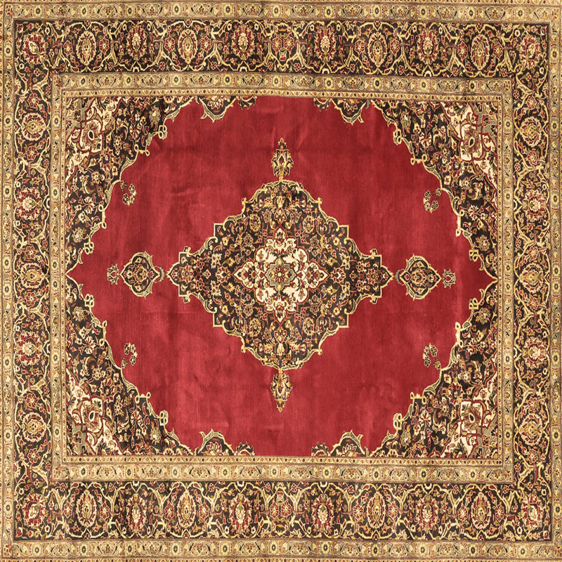 Tapis brun traditionnel Traditional 4489, Carré de 6 pi