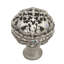 Juliane Grace large knob full round with Swarovski Clear & Aurore Boreale Crystalsin Satin
