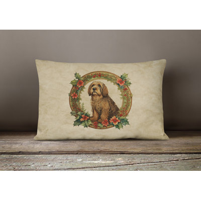 Christmas Flowers Frame Other/No Pattern Outdoor Throw Pillow