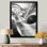 Gris noir et acier abstrait Serenade III - reproduction d'art abstrait
