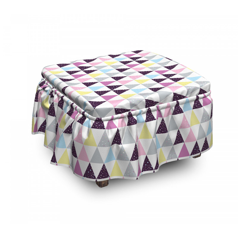 Housse pour repose-pieds mosaïque hipster
