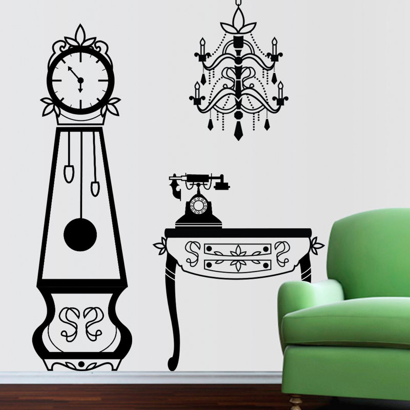 Abstract Non-Wall Damaging Wall Decal