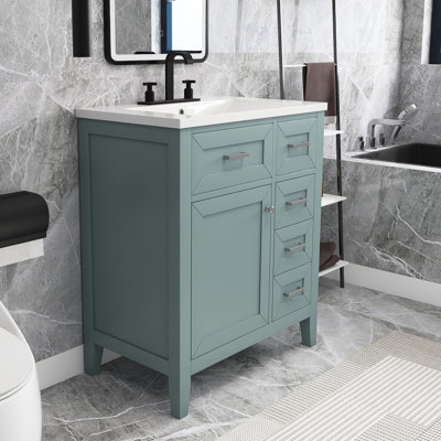 Meuble-lavabo simple 30 po avec comptoir