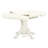 5-Piece Kitchen Table Set for 4 Includes an Oval Butterfly Leaf Dining Table and 4 Pink Flamingo Faux Leather Upholstered Chairs, Linen White-1881794814-1965749317-1965749370