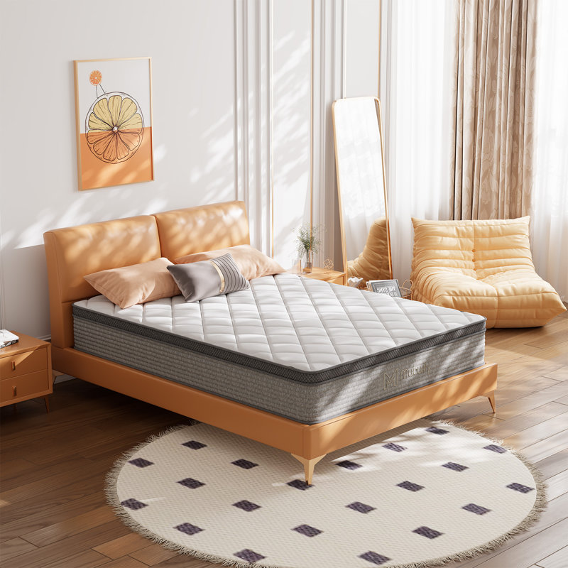 Hybrid Mattress, Gel Memory Foam Mattress in a Box, Medium Firm, Motion Isolation, Edge Support, CertiPUR-US and OEKO-TEX Certified