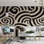 «Bold Spiral Abstraction» sur toile beige-661245427