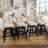 Modern Swivel Velvet Counter Height Bar Stools (Set of 4)-164120639