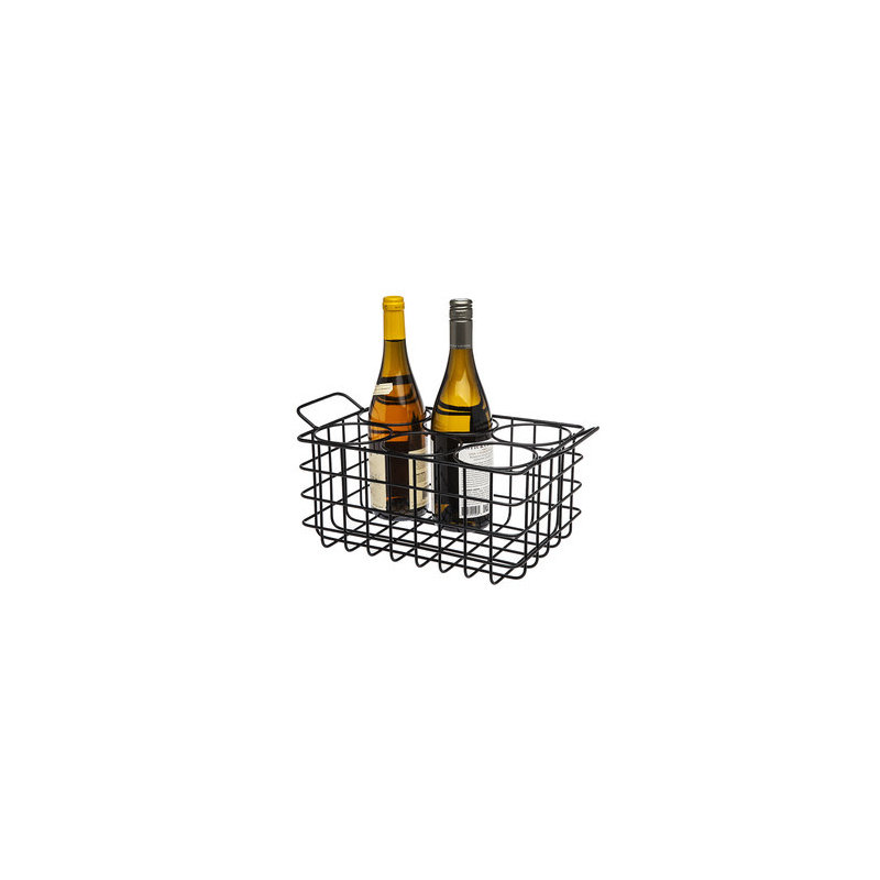 Porte-bouteilles de vin 6 bouteilles, Noir