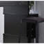 Table de bar Home en gris et noir avec compartiment à verres à vin avec trois tablettes durables patinées pour un bar chic