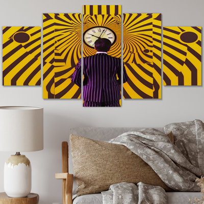 Adelbert - Décoration murale homme - 5 panneaux