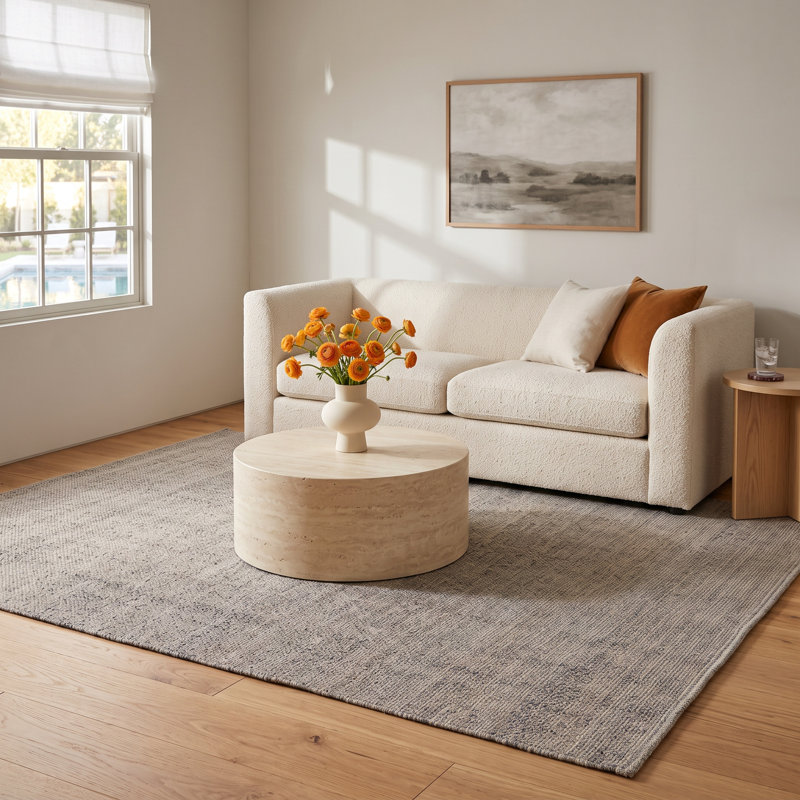Rectangle Fleurette Area Rug, Rectangle 5' x 8'