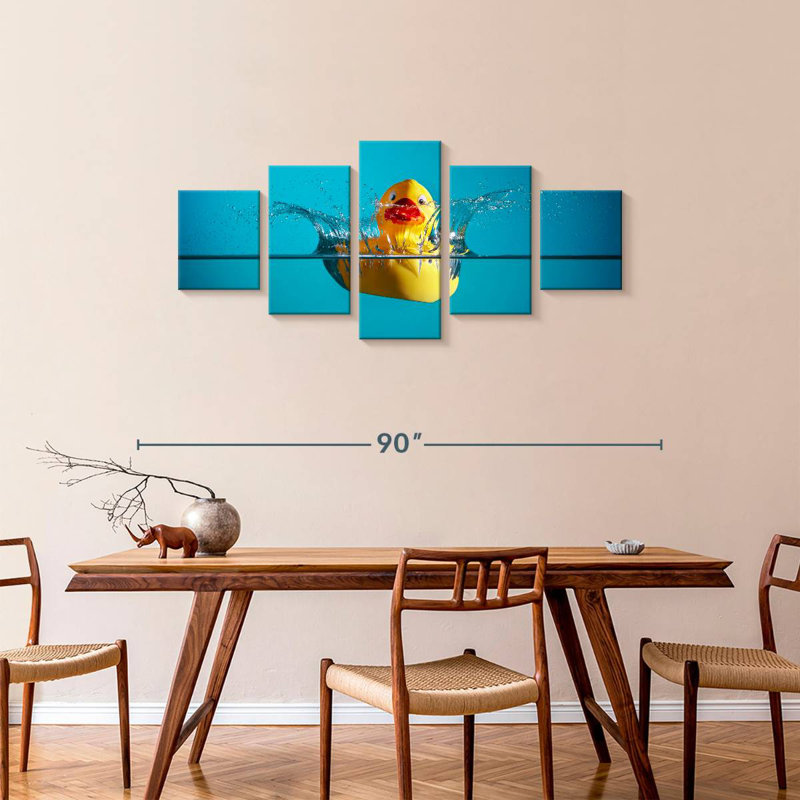 Rubber Duck, 34" H x 74" W